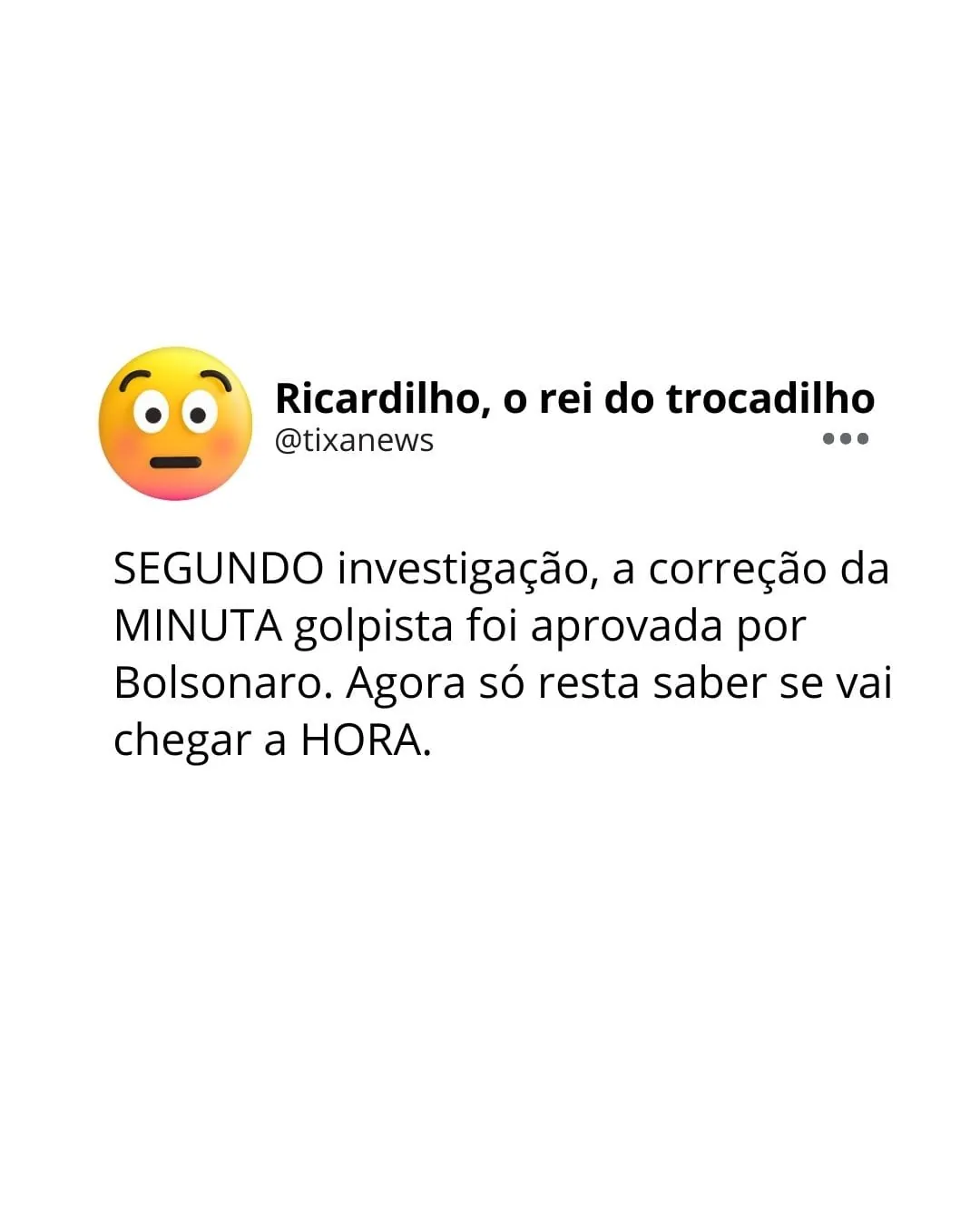 Capa: Ricardilho está olhando a hora