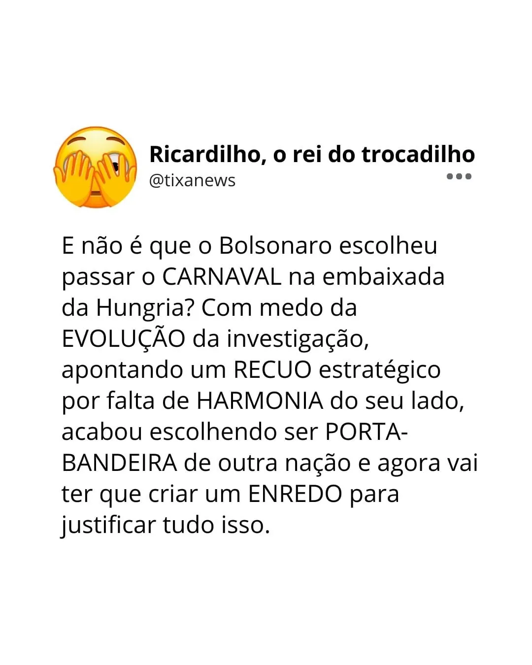 Capa: Ricardilho e a embaixada