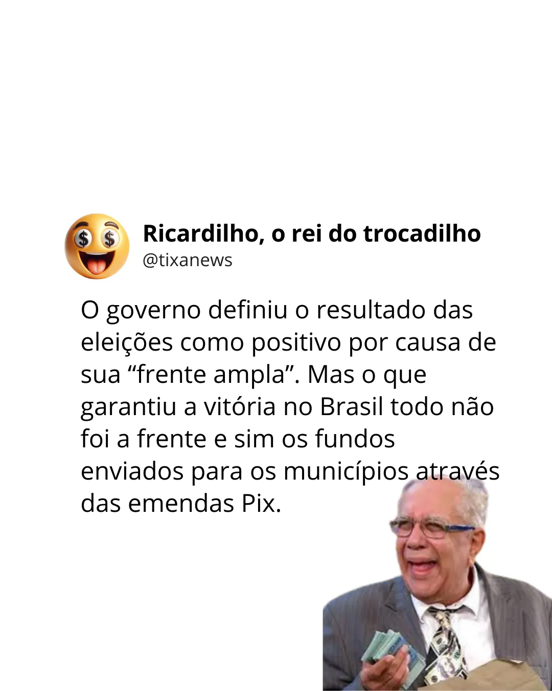 Capa: Quem quer dinheiro?