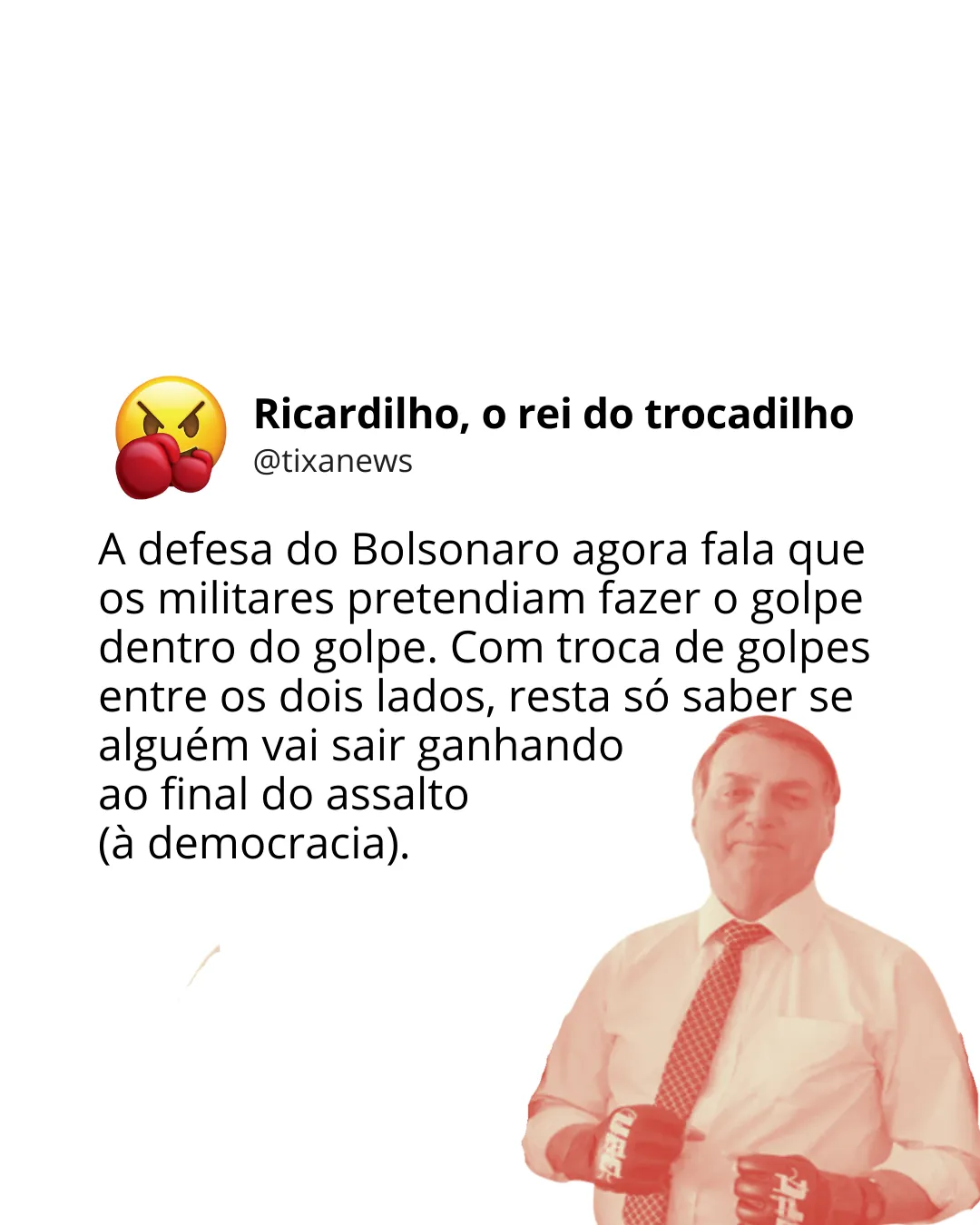 Capa: Trocação no golpe