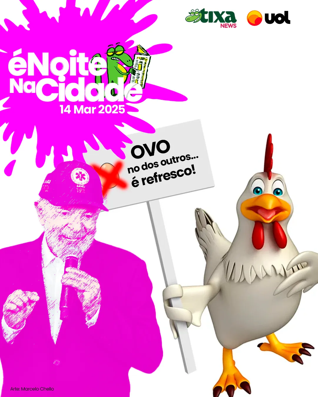 Capa: Sacanearam as galinhas