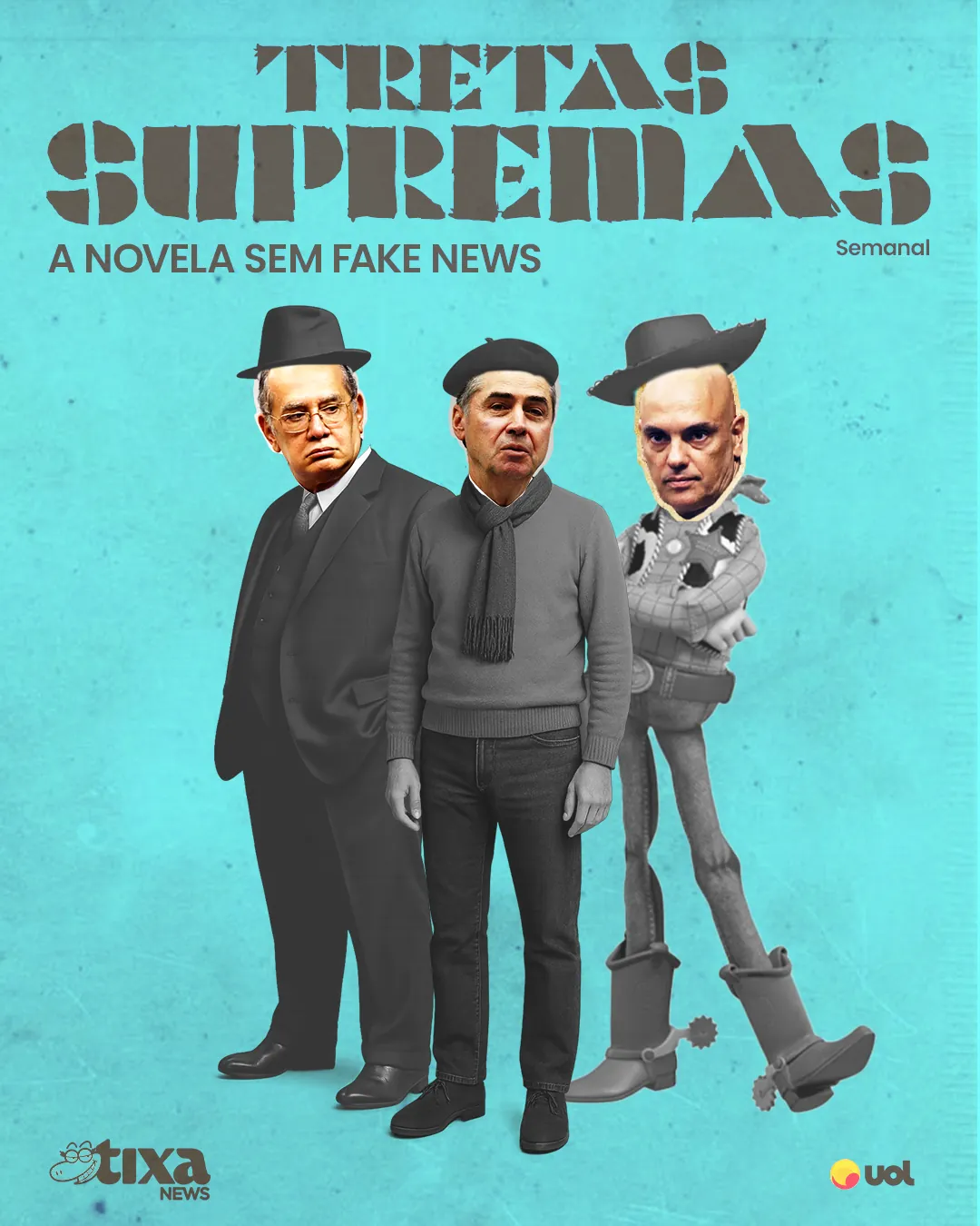 Capa: Tretas Supremas: a novela newsletter que você vai amar odiar (e odiar amar)