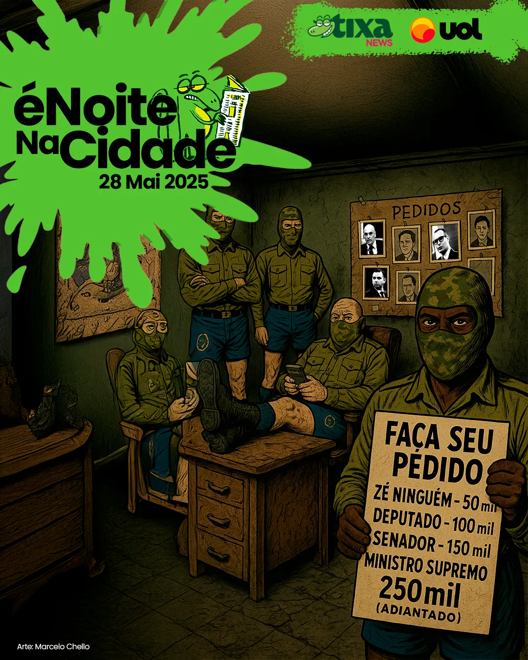 Capa: A tabela de preços do novo escritório do crime