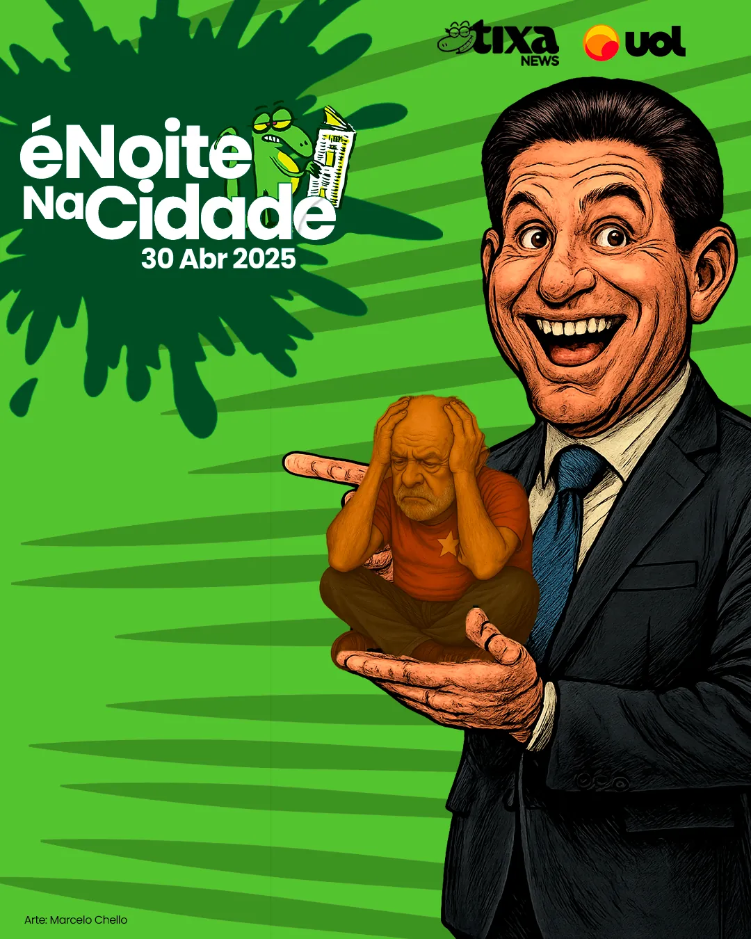 Capa: Lula nas mãos do Huguito