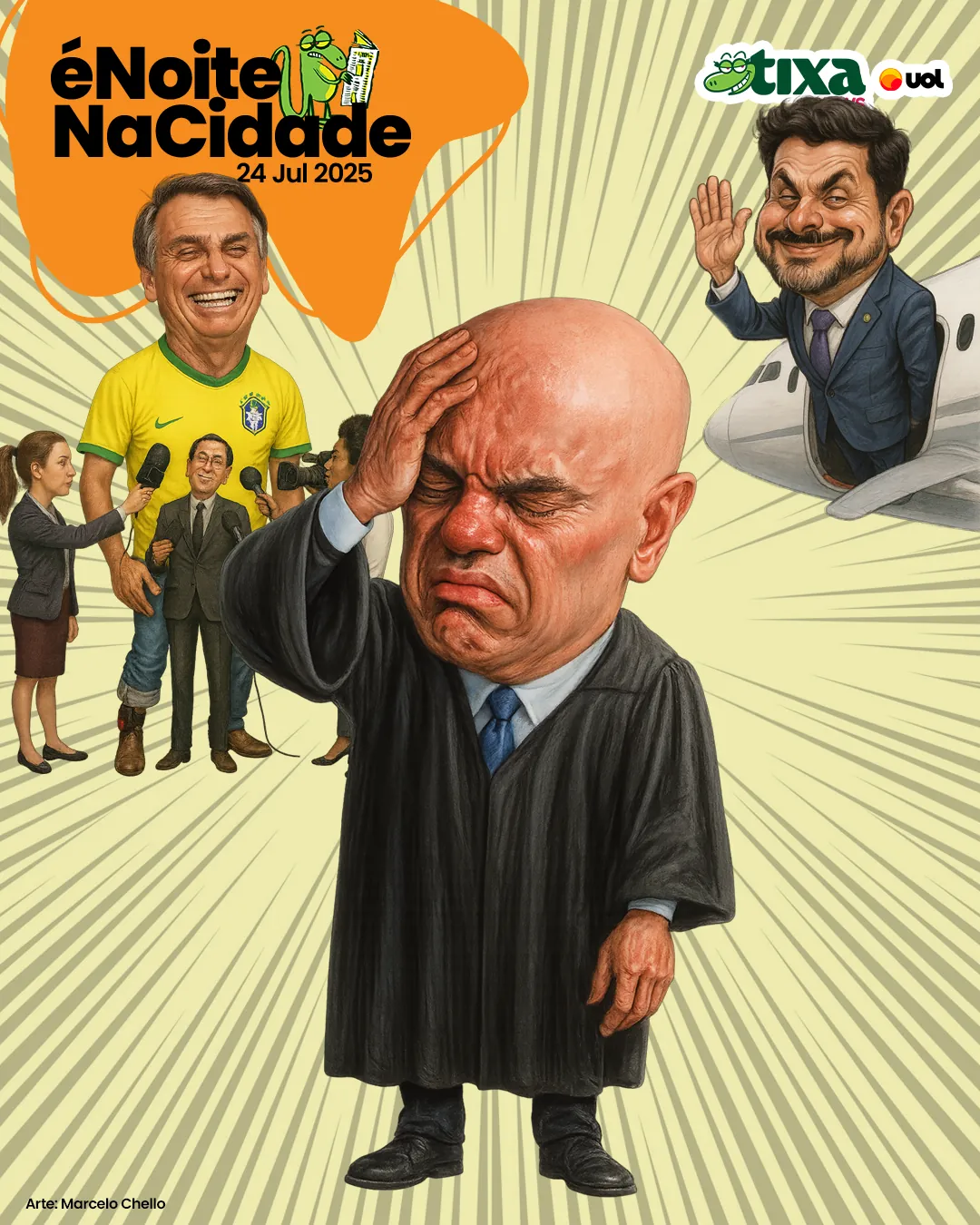 Capa: Hoje é dia de Xandão, Xandão e Xandão.
