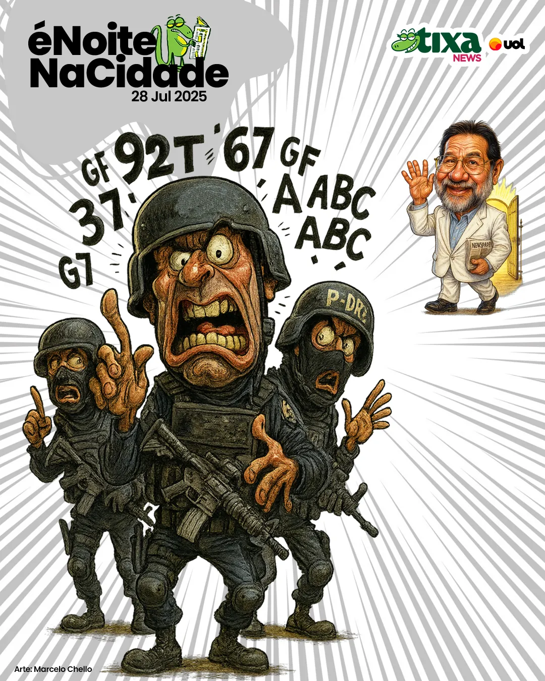 Capa: Não era golpe, era fanfic de farda. Assinado: kids pretos