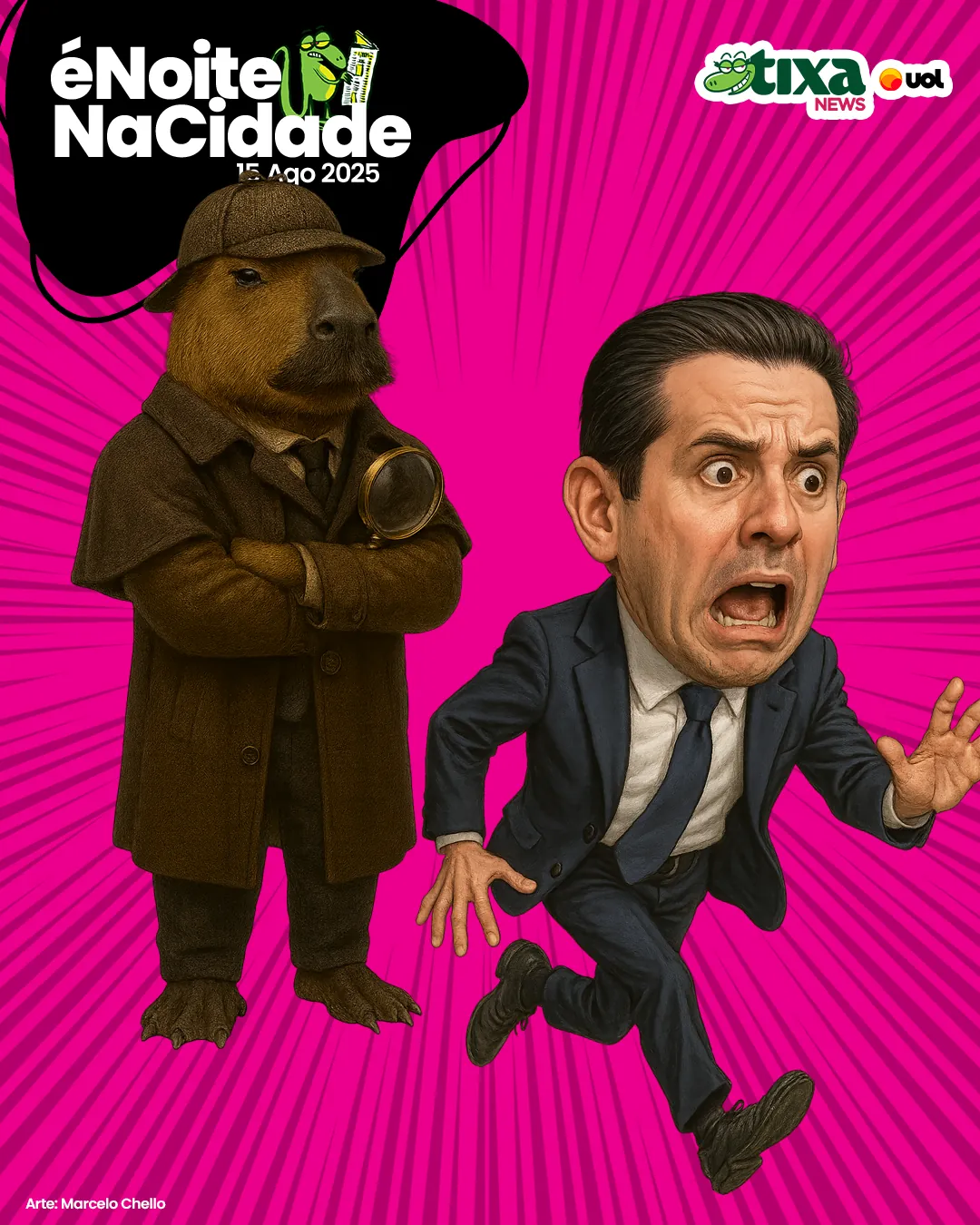 Capa: Huguito Motta na mira das capivaras