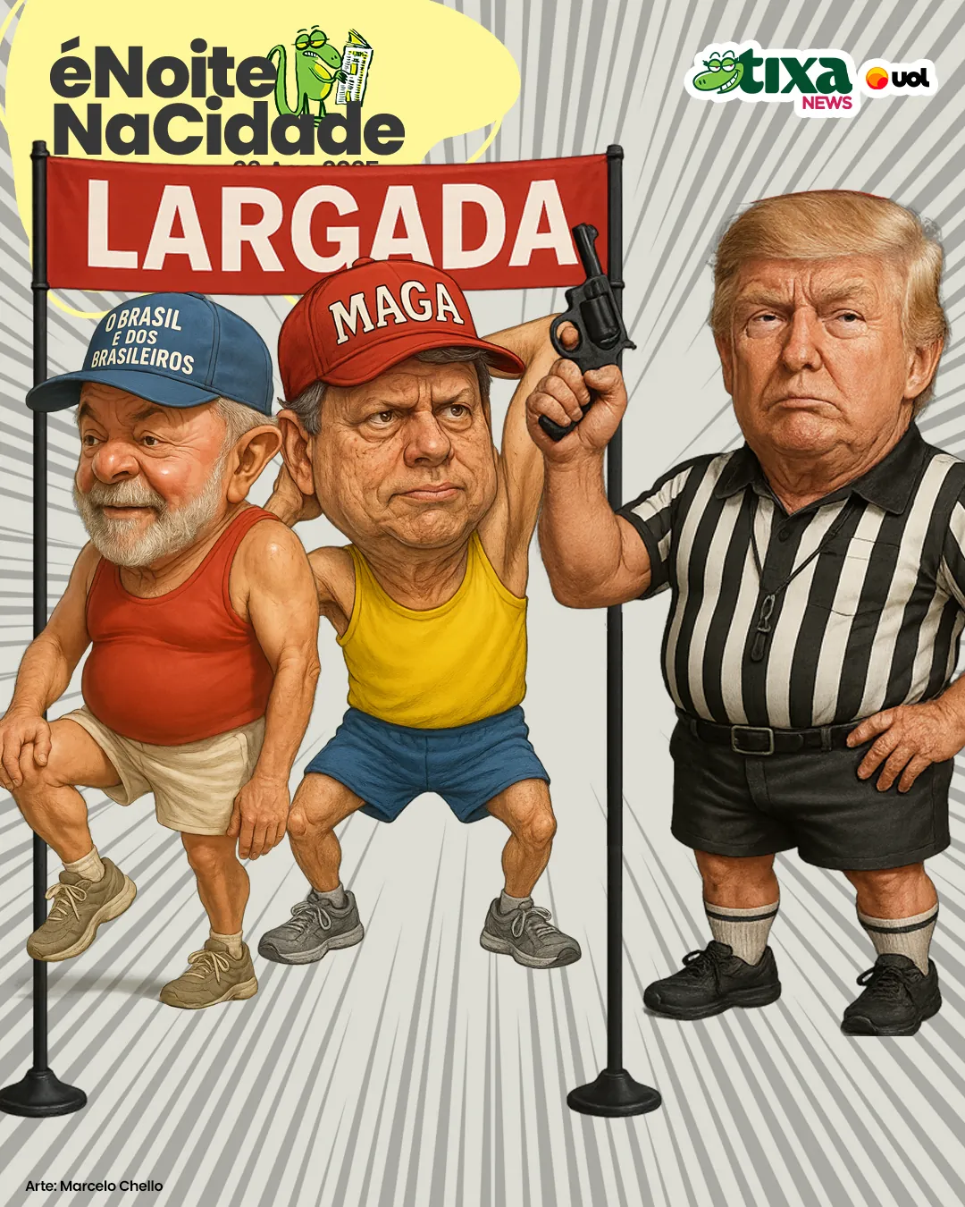 Capa: Lula x Tarcísio: a corrida dos bonés já começou
