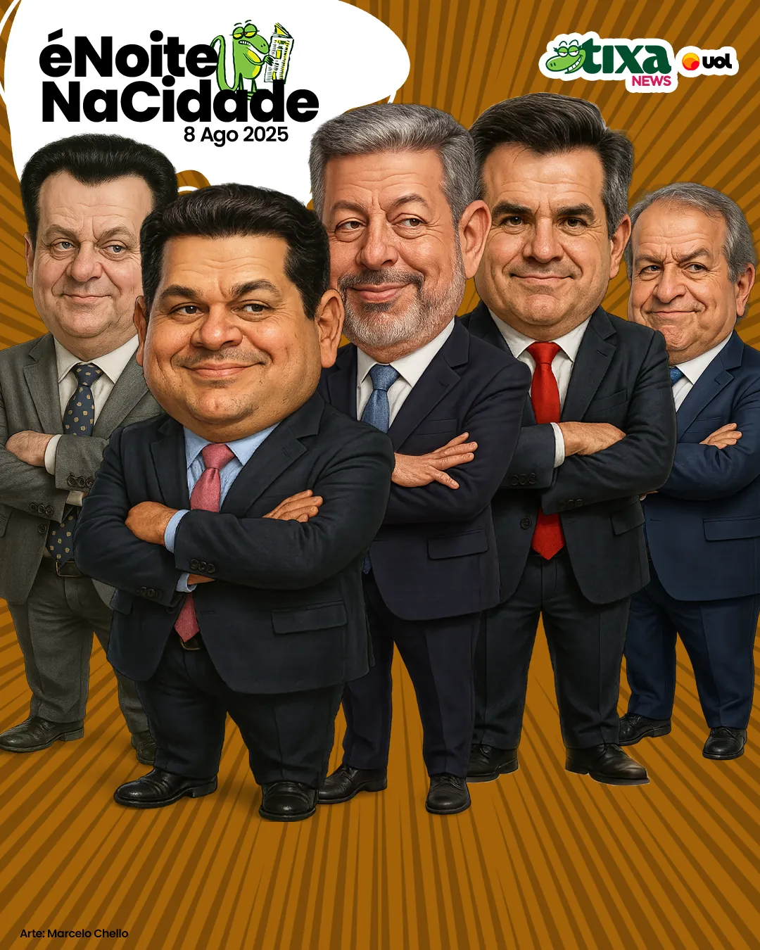 Capa: Valdemar, Ciro, Arthur, Davi e Kassab. O Centrão acordou