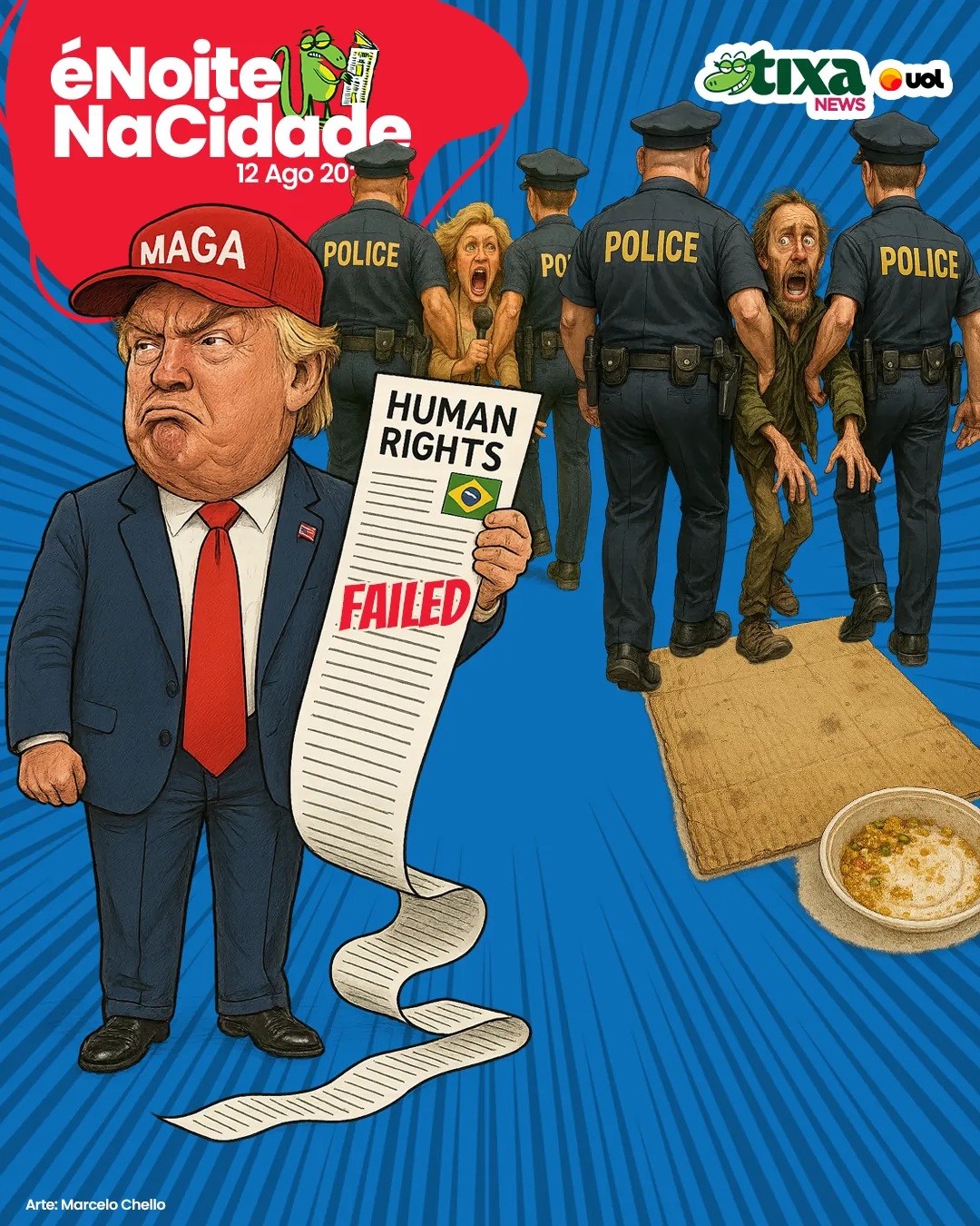 Capa: Sobrou até para o Tarcísio no relatório dos direitos humanos do Trump