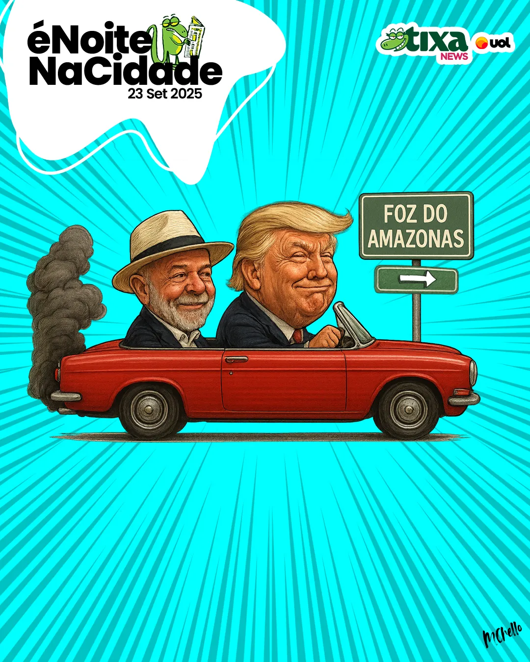 Capa: Trump e Lula podem se encontrar na Foz do Amazonas