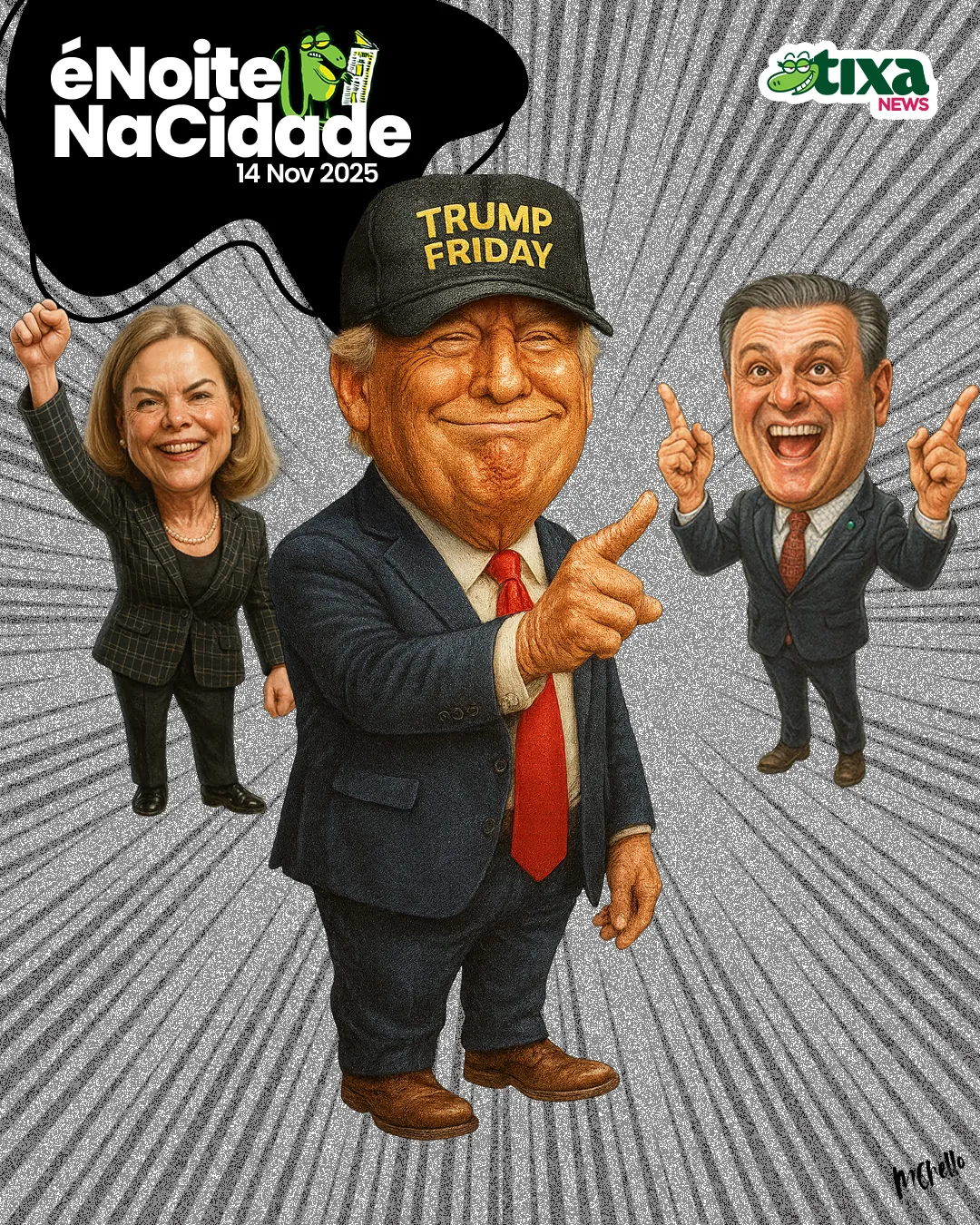 Capa: Black Friday do Trump: tudo pela metade do dobro