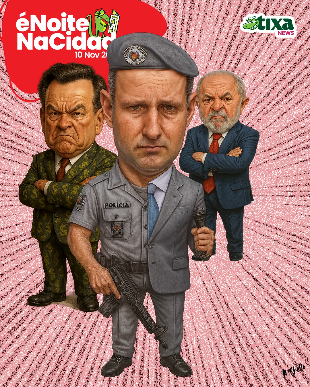 Capa: Governo x Derrite: tiro, porrada e bomba