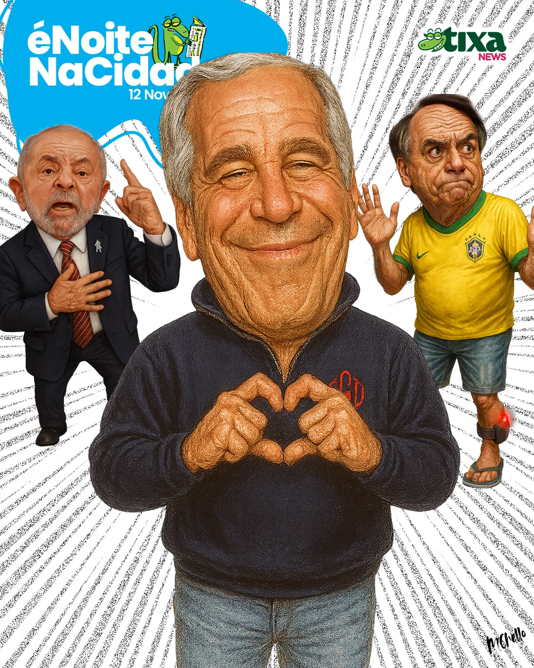 Capa: Bolsonaro é amigo do Lula. Fonte: Epstein