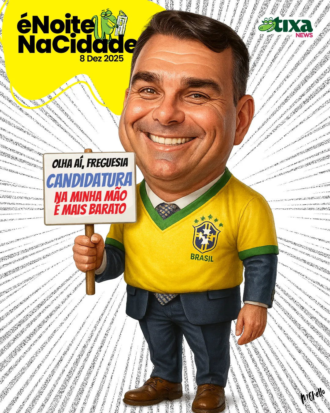 Capa: Candidatura de Flavitcho foi parar na OLX