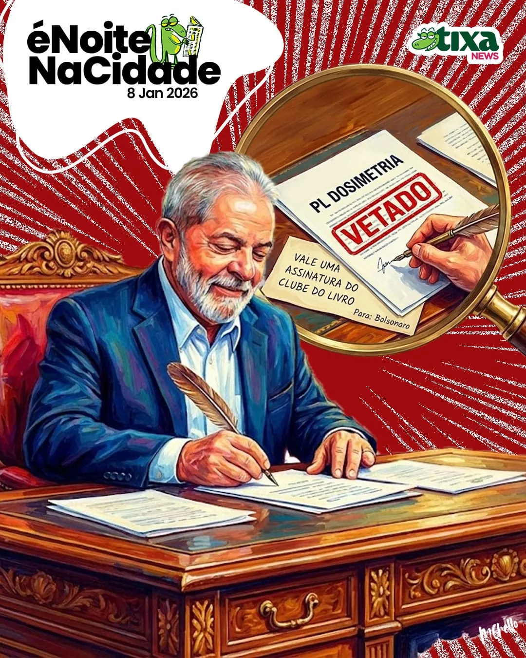 Capa: Lula vetou, mas sem muita convicção