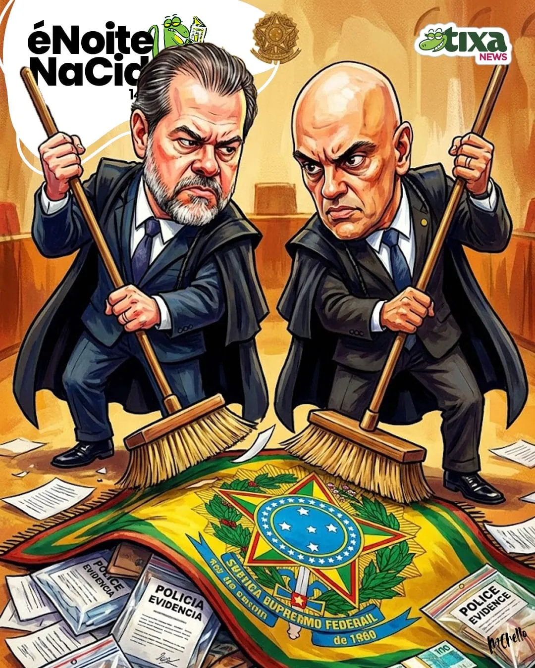 Capa: Tá esquisito isso, hein, Toffoli? Hein, Xandão?