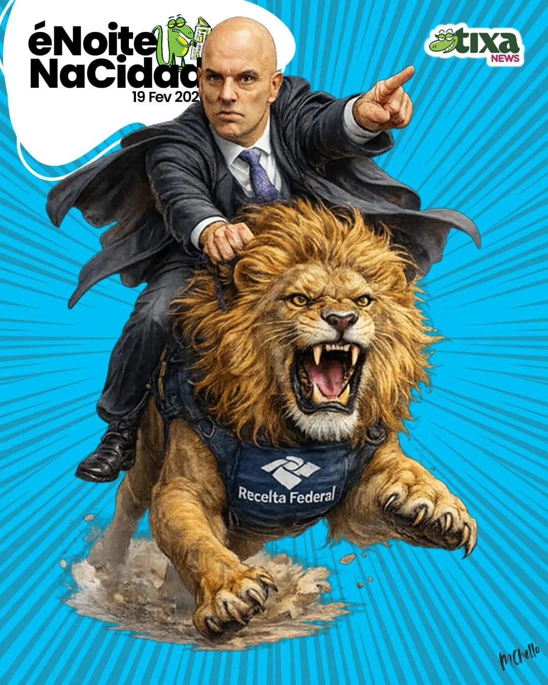 Capa: Soltaram o leão na Receita