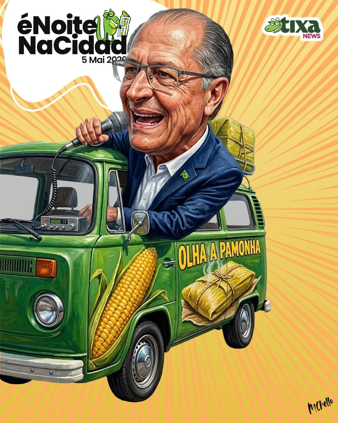 Capa: Alckmin comanda o carro da pamonha