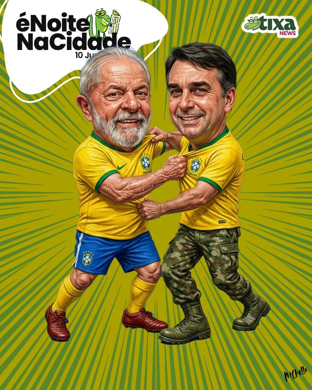 Capa: Quem é mais patriota? Lula ou Flavitcho?