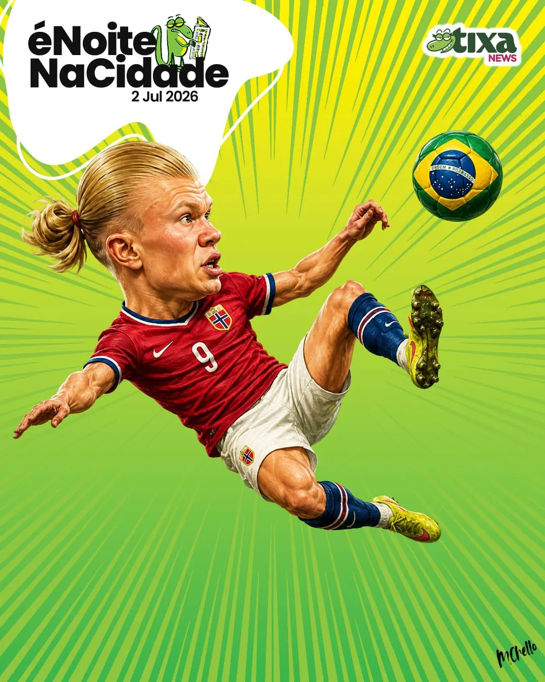 Capa: Lá vem o Haaland