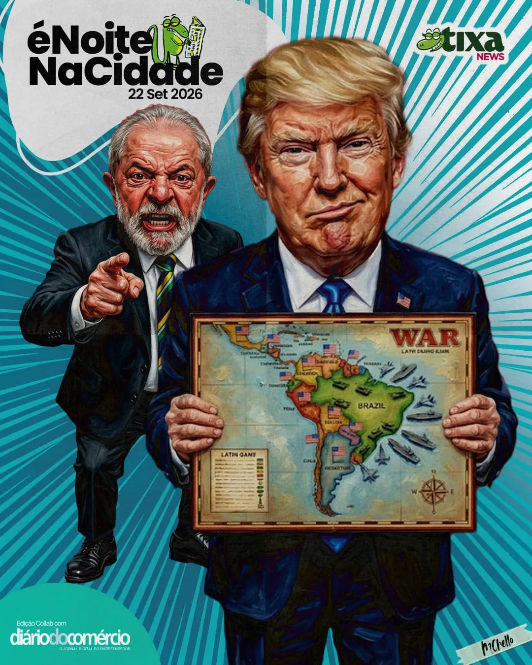 Capa: Lá vem o Trump de novo