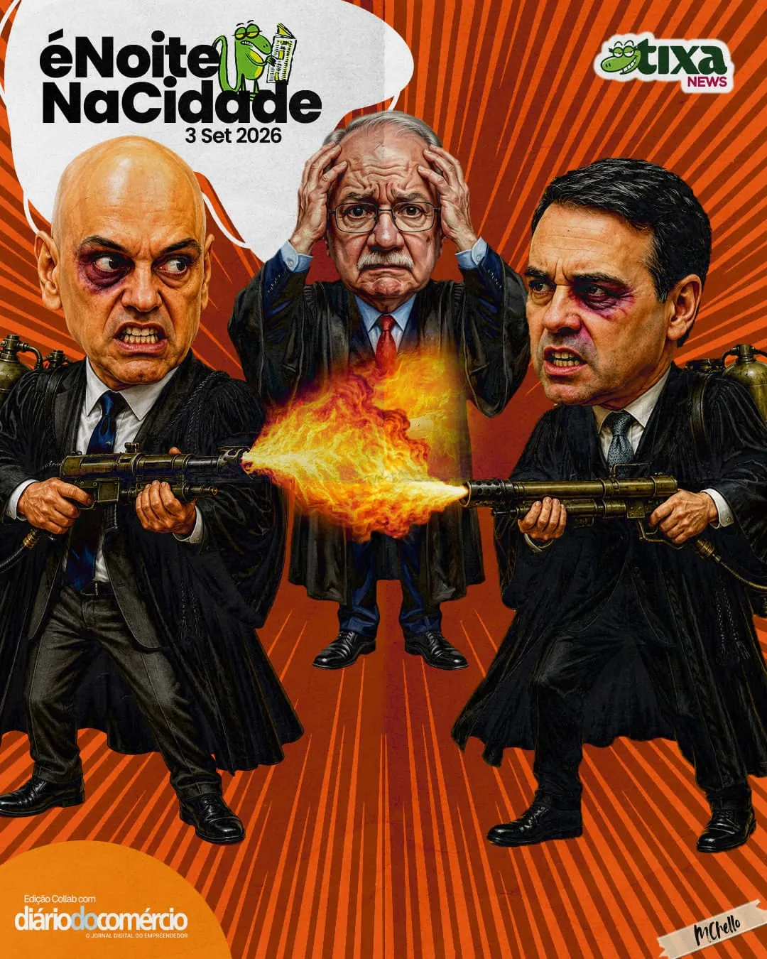 Capa: Tiro, porrada e bomba no Supremo. E nem parece metáfora!