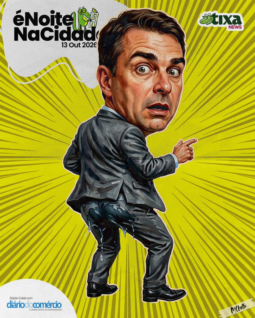 Bateu a água na bunda do Flavitcho