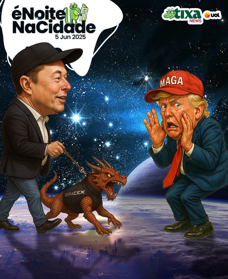 Musk tem um dragão (real oficial) pra usar contra Trump
