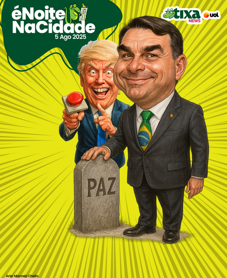 Pacote da Paz com lápide escrita por Flavio Bolsonaro