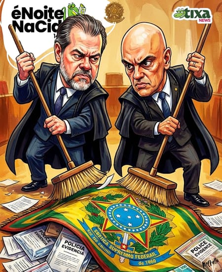 Tá esquisito isso, hein, Toffoli? Hein, Xandão?